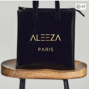 Aleeza Paris Black Tote Bag